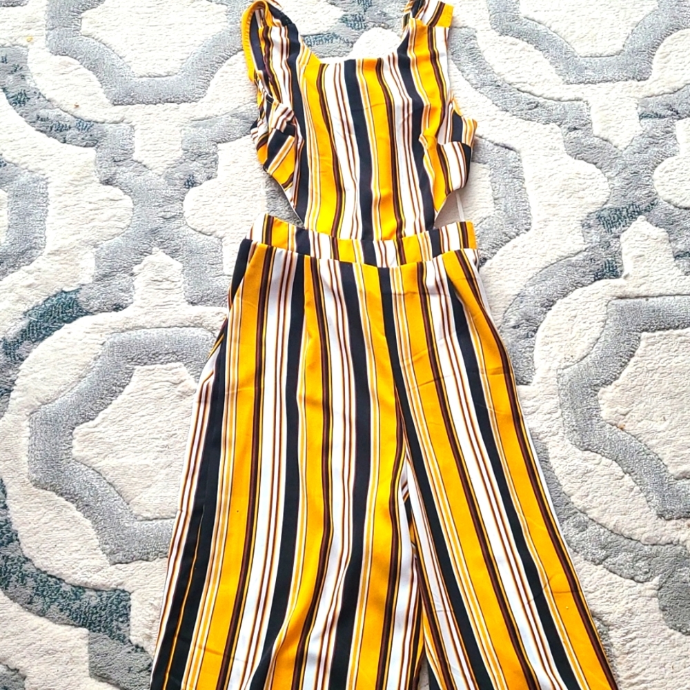 Striped Jumpsuit